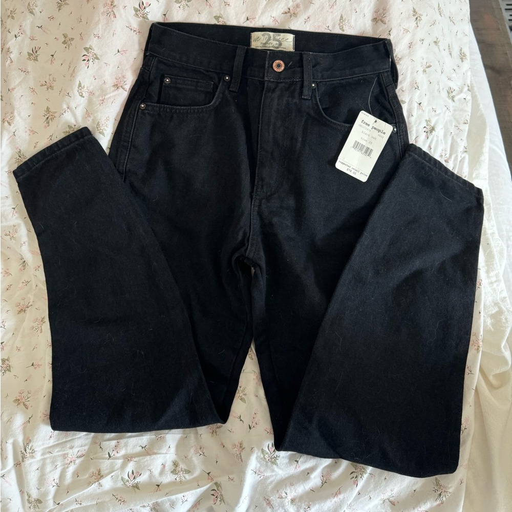 NWT Black free people jeans size 25